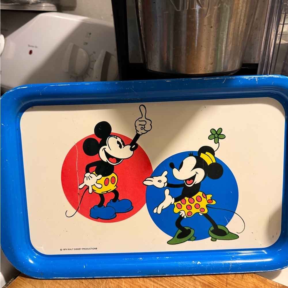 Disney Blue and Red Mickey Mouse Tray